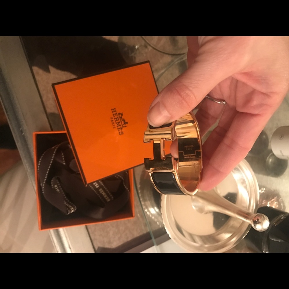 Hermes Gold and Black Bracelet - Picture 5 of 14